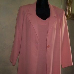 Two Piece Dress And Coat Set